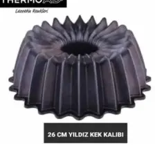 Thermoad 26 Cm Yıldız Kek Kalıbı Gri