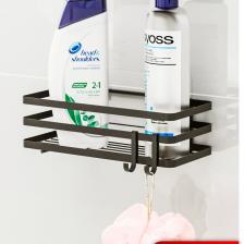 Banyo Düzenleyici Şampuanlık Sabunluk 1 ADET Lamalı Yapışkanlı 2 Askılı Duş Rafı Organizer