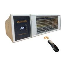 Goldsun Supra Plus 2000 W Kumandalı Kademeli Suya Dayanıklı Elektrikli Beyaz Renkli Dış Ortam Isıtıcısı
