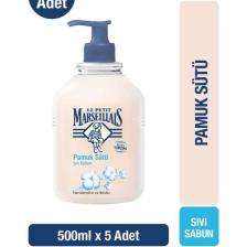 Nemlendirici Sıvı Sabun Pamuk Sütü 500 Ml X5 Avantajlı Paket
