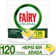 Fairy Hepsi Bir Arada Limon Bulaşık Makinesi Tableti 120'li