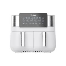 Yasomi Y80 Siyah 8 Litre 2850W Çift Hazneli ve Çift Motorlu Dokunmatik Airfryer Fritöz