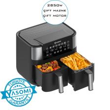 Yasomi Y80 Çift Hazne 8 lt Beyaz Yağsız Fritöz