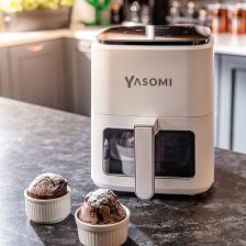 Y35 Pro Beyaz Wifi'li 1350w 3,5 Litre Camlı Airfryer Fritöz ( Türkiye Garantili)