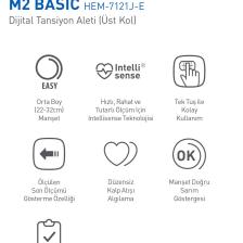 M2 Basic Üst Koldan Ölçer Dijital Tansiyon Aleti