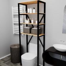 Wc Klozet Ustu Banyo Dolabı Rafı Makine Ustu Dolap Raf 4 Lu Havluluk Organizer