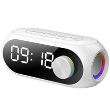 ŞARJLI BLUETOOTLU RADYOLU HOPARLÖR IŞIKLI ALARM LCD EKRANLI MASA SAATİ TERMOMETRE