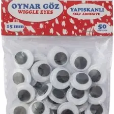 Sert Kırtasiye Oynar Göz 10 mm 50'li Paket