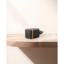 Spigen 30W USB-C Ultra Mini Hızlı Şarj Aleti Samsung PPS / Isı Düşürücü GaN Destekli Akım Korumalı Güç Adaptörü iPhone & Android & iPad & MacBook Type-C Black- ACH08448