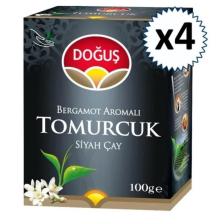Tomurcuk Bergamot Aromalı Siyah Çay 100 gr (KUTU) X 4 Adet
