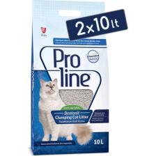 Pro Line Parfümsüz Topaklanan Kedi Kumu 10 Lt (2 Adet)