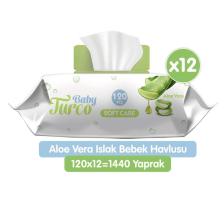 Softcare Aloe Vera Islak Bebek Havlusu 12x120 Adet