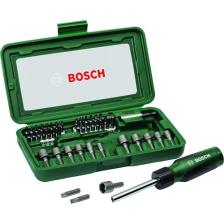 BOSCH 46 PARÇA CIRCIRLI TORNAVİDA BITS UÇ LOKMA VİDALAMA  SETİ.