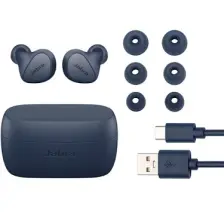 Jabra Elite 4 Kablosuz Gürültü Engelleme Özellikli Kulak İçi Kulaklık, 4 Mikrofon ile Kusursuz Ses Deneyimi - MultiPoint Cihazlar Arası Sorunsuz Geçiş - Lacivert