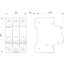 Siemens 5SL6332-7YA 3 Fazlı 32 Amper C Tipi (Yavaş Karakterli) 6kA Otomatik Sigorta