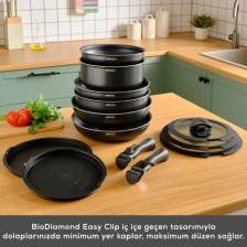 Karaca Biodiamond Easy Clip Çıkarılabilir Saplı İndüksiyon Tabanlı 13 Parça Tencere / Tava Seti