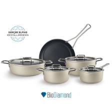 Karaca Mastermaid BioDiamond 9 Parça Tencere Seti Krem