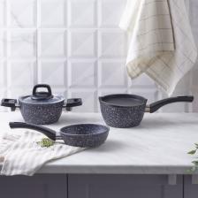 Bio Granit Blue Stone Mini 5 Parça Tencere Seti