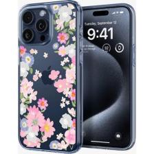Spigen iPhone 15 Pro Kılıf Liquid Crystal 4 Tarafı Tam Koruma Blossom - ACS06558