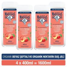 Beyaz Şeftali Ve Nektarin Nemlendirici Banyo Ve Duş Jeli 400 Ml X4