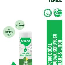 %100 Doğal Dudak Koruyucu Nane & Limon Bitkisel Lipbalm Krem Nemlendirici Parlatıcı Onarıcı 6 G