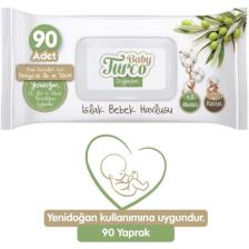 Baby Turco Doğadan Yenidoğan 90 Yaprak Islak Mendil