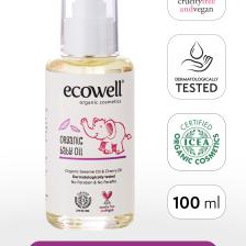 Bebek Yağı, Organik & Vegan Sertifikalı, Hipoalerjenik, Nemlendirici, Rahatlatıcı Bebe Masajı, 100ml