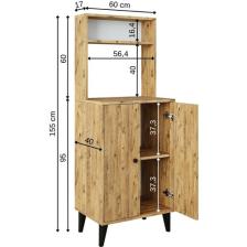 Roomart Mara 2 Kapaklı Çok Amaçlı Dolap , Kiler Dolabı , Kitaplık